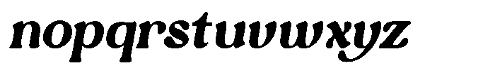 Qontra Italic Font LOWERCASE