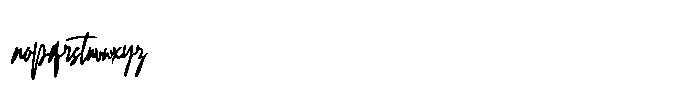 Qonttany Font LOWERCASE