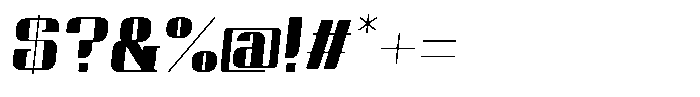 Qoove Bold-Italic Font OTHER CHARS