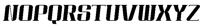 Qoove Bold-Italic Font UPPERCASE