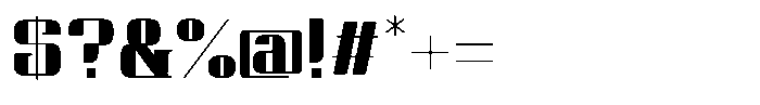 Qoove Bold Font OTHER CHARS