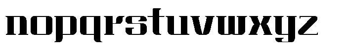 Qoove Bold Font LOWERCASE