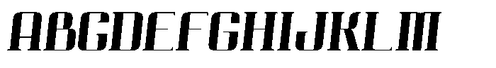 Qoove Medium-Italic Font UPPERCASE