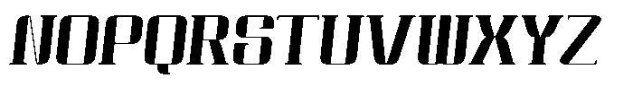 Qoove Medium-Italic Font UPPERCASE