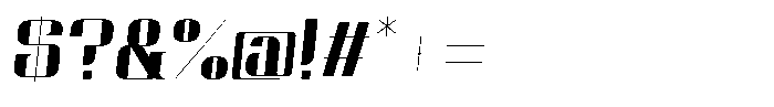 Qoove Regular-Italic Font OTHER CHARS