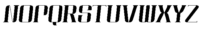 Qoove Regular-Italic Font UPPERCASE