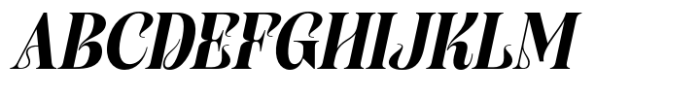 Qorina Italic Font UPPERCASE