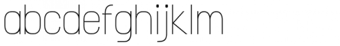 Qotho Thin Condensed Font LOWERCASE