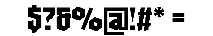 Qronix Regular Font OTHER CHARS