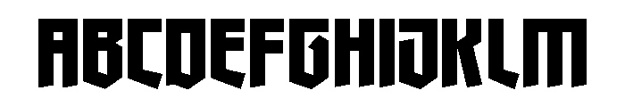 Qronix Regular Font UPPERCASE
