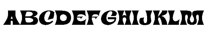 Qruzee Font UPPERCASE