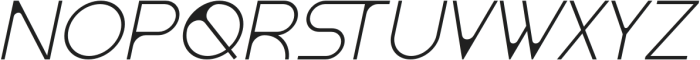 Qrania Italic otf (400) Font UPPERCASE