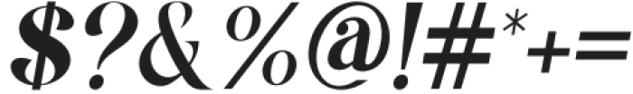 Qrillera Italic otf (400) Font OTHER CHARS