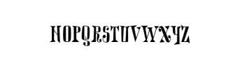 Qrankenstein. Hand Drawn Cyrillic Serif Font Font UPPERCASE