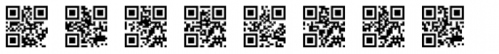 QR Code Font LOWERCASE