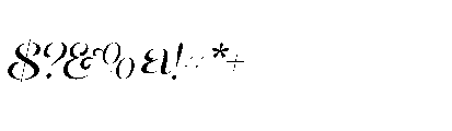 Qris Magic Oblique Font OTHER CHARS
