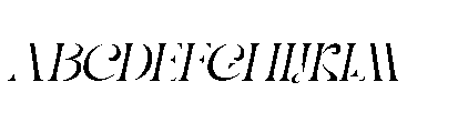 Qris Magic Oblique Font UPPERCASE