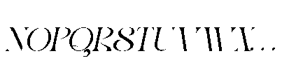 Qris Magic Oblique Font UPPERCASE