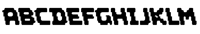 Quokka Glitch Left Font UPPERCASE