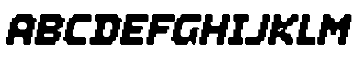 Quokka Glitch Right Font UPPERCASE