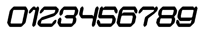QUANTUM TECH Bold Italic Font OTHER CHARS