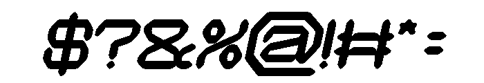 QUANTUM TECH Bold Italic Font OTHER CHARS