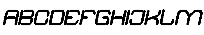 QUANTUM TECH Bold Italic Font UPPERCASE