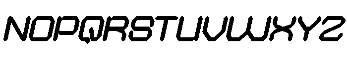 QUANTUM TECH Bold Italic Font UPPERCASE