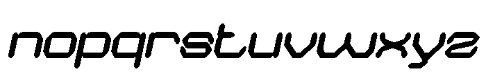 QUANTUM TECH Bold Italic Font LOWERCASE