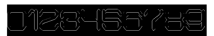QUANTUM TECH-Hollow-Inverse Font OTHER CHARS