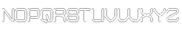 QUANTUM TECH-Hollow Font UPPERCASE
