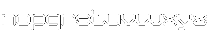 QUANTUM TECH-Hollow Font LOWERCASE