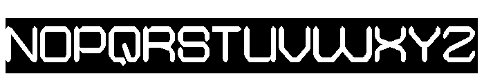 QUANTUM TECH-Inverse Font UPPERCASE