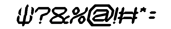 QUANTUM TECH Italic Font OTHER CHARS