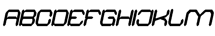 QUANTUM TECH Italic Font UPPERCASE