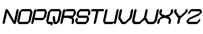 QUANTUM TECH Italic Font UPPERCASE