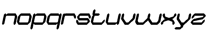 QUANTUM TECH Italic Font LOWERCASE