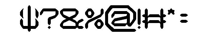 QUANTUM TECH-Light Font OTHER CHARS