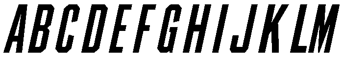 QUDOBO Italic Font UPPERCASE