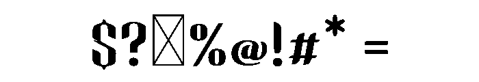 QUICK Gird Font OTHER CHARS