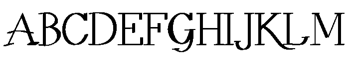 QUILL STROKE Font UPPERCASE