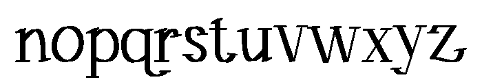 QUILL STROKE Font LOWERCASE