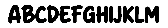 Quack Pop Font UPPERCASE