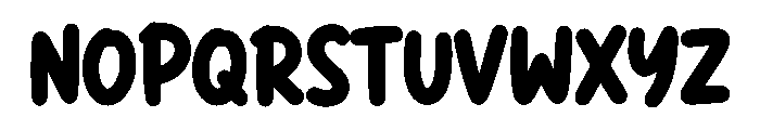 Quack Pop Font UPPERCASE
