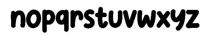 Quack Pop Font LOWERCASE