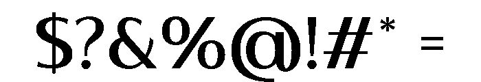 Quadre Regular Font OTHER CHARS