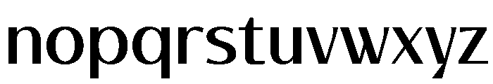 Quadre Regular Font LOWERCASE