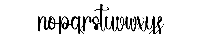 Quaint Holiday Font LOWERCASE