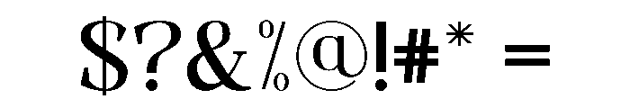 Qualifies Regular Font OTHER CHARS
