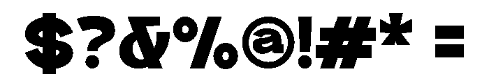 Quantro Sans Black Font OTHER CHARS